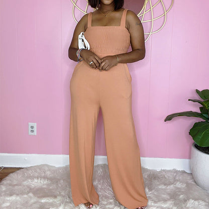 Women's Casual Sleeveless Loose Jumpsuits