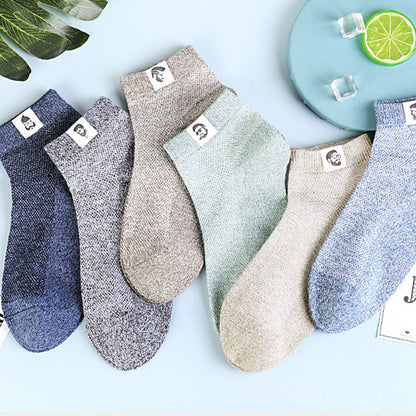 Men‘s Business Breathable Anti-bacterial Deodorant Socks（5PCS）