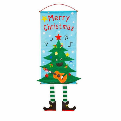 Merry Christmas Door Banner Hanging Ornament