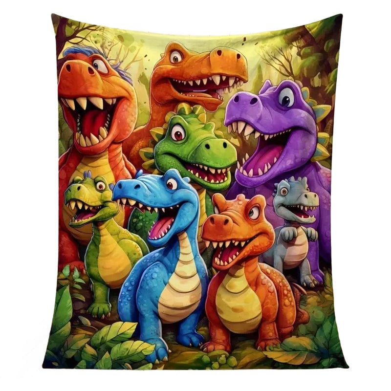 Flannel Dinosaur Nap Blanket🦖