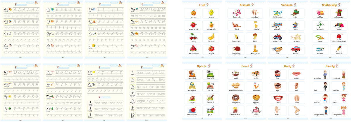 Reusable Magic Handwriting Practice Copybook