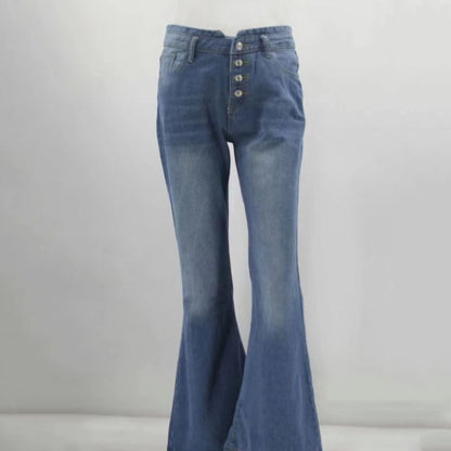 Vintage High-Waisted Jeans With Flared Legs From The 70s