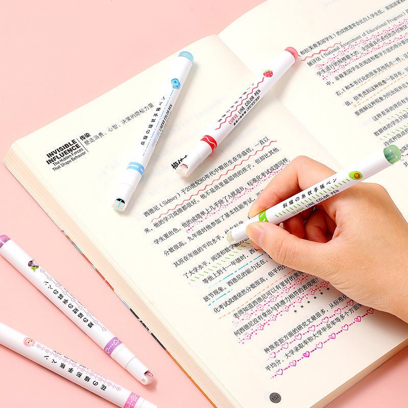 🎨Christmas sale 50% OFF🖌️🖍️ Dual Tip Pens with 6 Different Curve Shapes Fine Tips