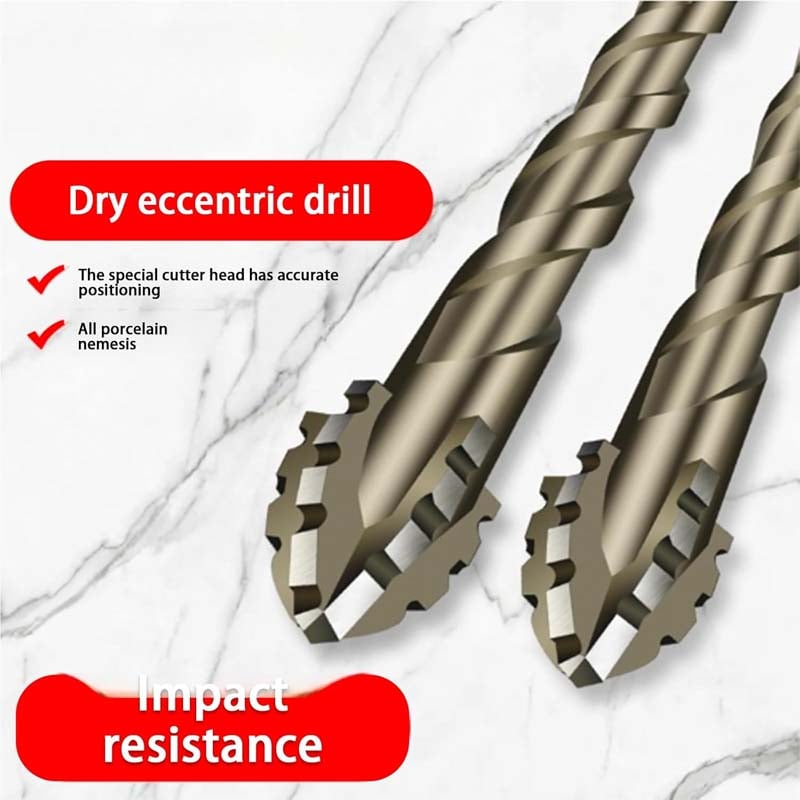 Practical Four Blade Serrated Eccentric Drill