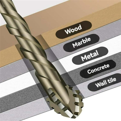 Practical Four Blade Serrated Eccentric Drill