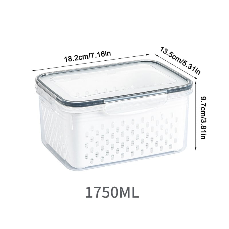 Food Storage Containers for Fridge with Removable Colander