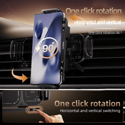 Wireless Charging Rotating Car Mount