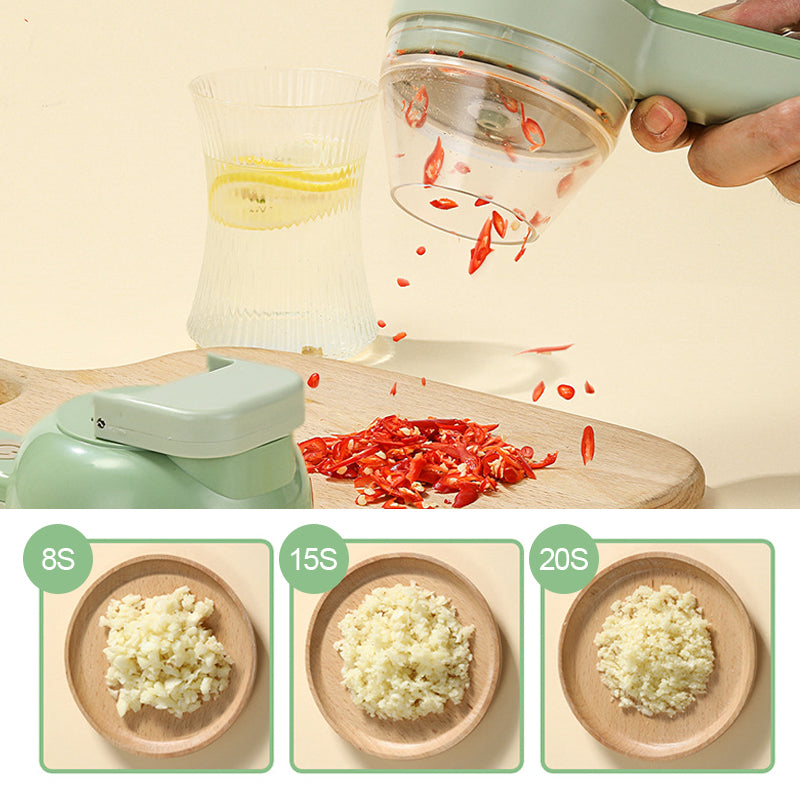 4 In 1 Handheld Electric Vegetable Cutter Set