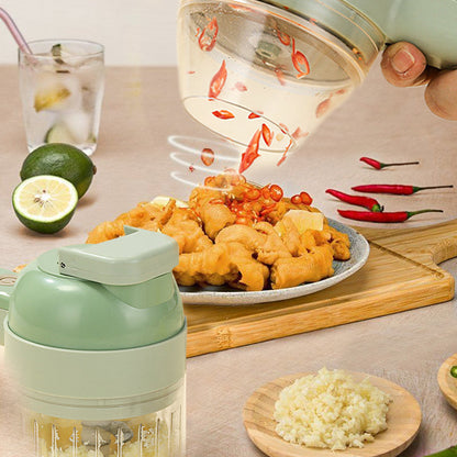 4 In 1 Handheld Electric Vegetable Cutter Set