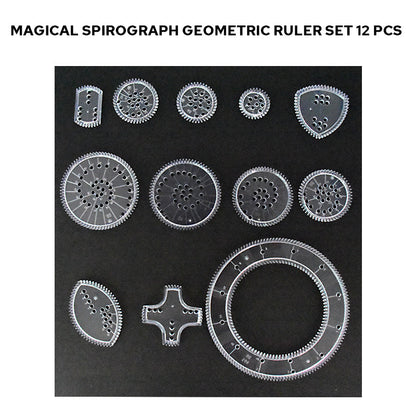 Magical Spirograph Geometric Ruler Set