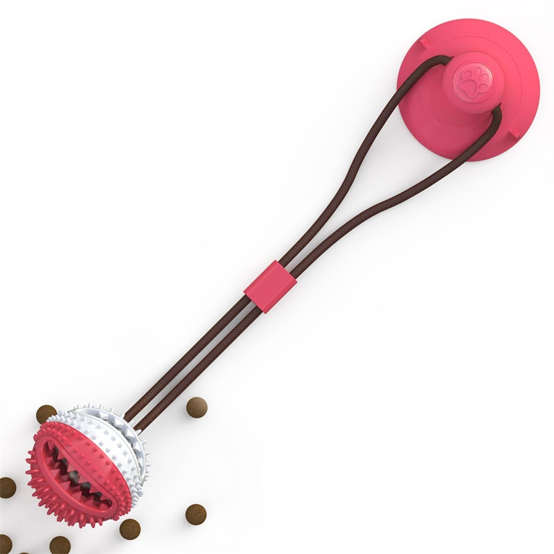Dog Bite Toy Interactive food leaker toy with Suction Cup
