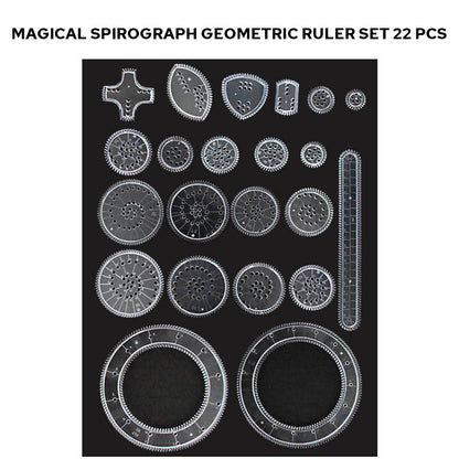 Magical Spirograph Geometric Ruler Set