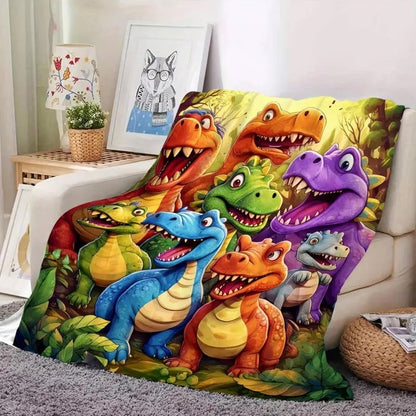 Flannel Dinosaur Nap Blanket🦖