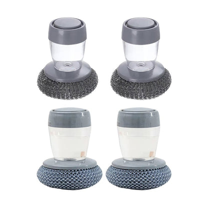 Kitchen Soap Dispensing Palm Brush