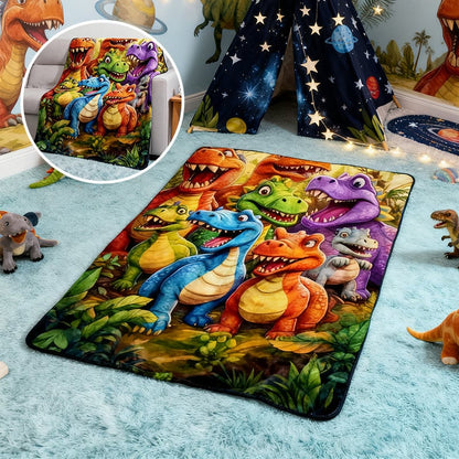 Flannel Dinosaur Nap Blanket🦖