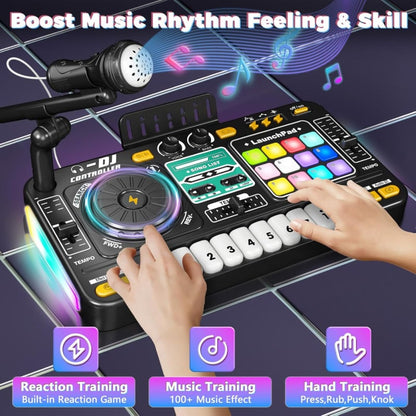 Kids DJ Mixer Table With Microphone