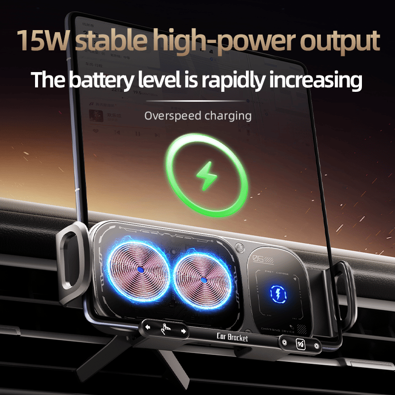 Wireless Charging Rotating Car Mount