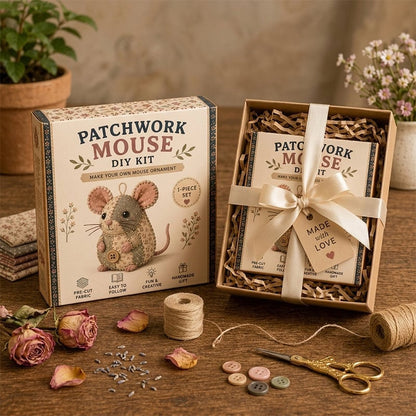 Charming Patchwork Mouse DIY Kit