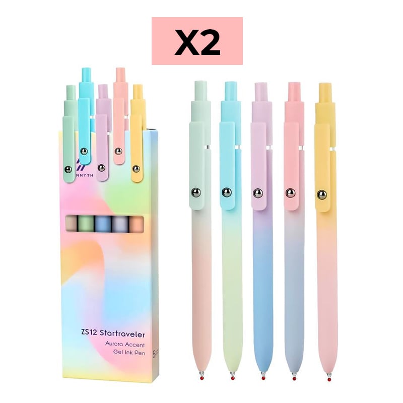 Color Push-Up Quick Dry Neutral Pen (5 PCS)