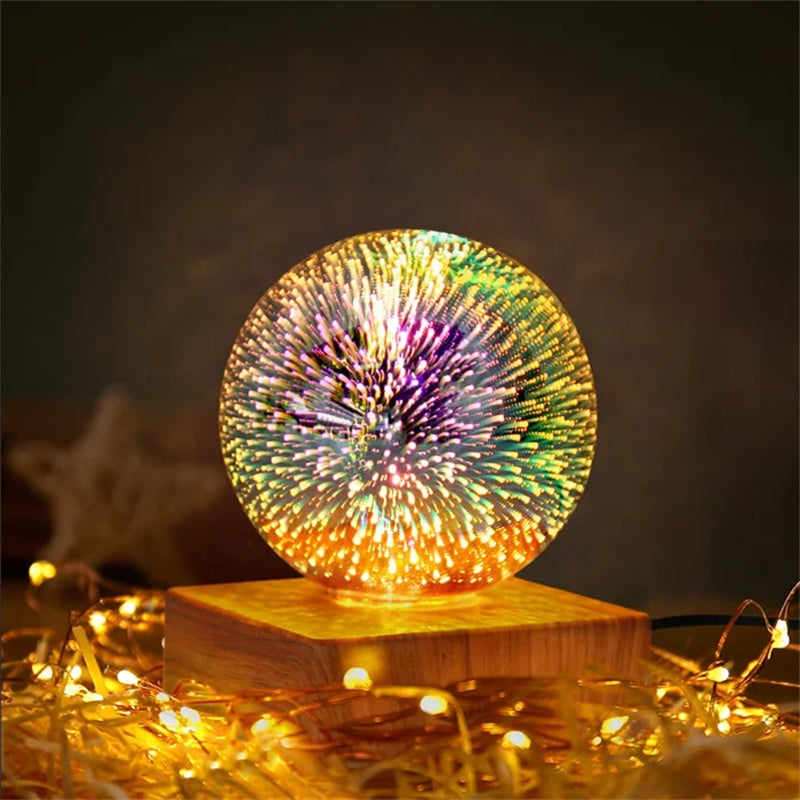 Colorful LED Crystal Ball Night Lamp