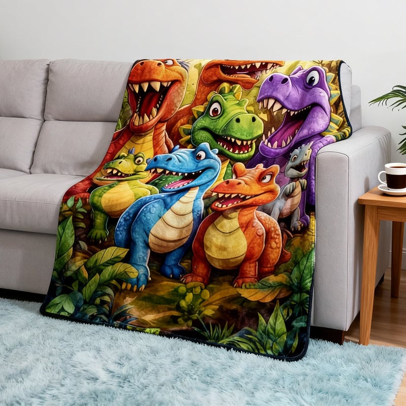 Flannel Dinosaur Nap Blanket🦖