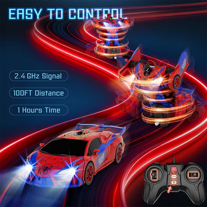 Remote Control Transforming Robot Car
