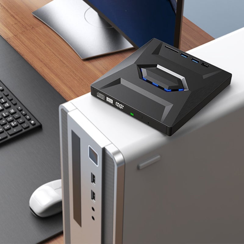 7-in-1 External USB DVD Drive & Blu-ray Player