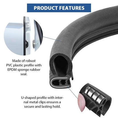 🚗 Automotive Weather Stripping Rubber Seal