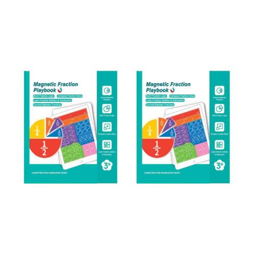 Montessori Magnetic Book Fraction Puzzle For Children