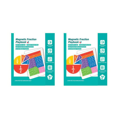 Montessori Magnetic Book Fraction Puzzle For Children