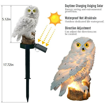 Eagle Figure Garden Solar Post