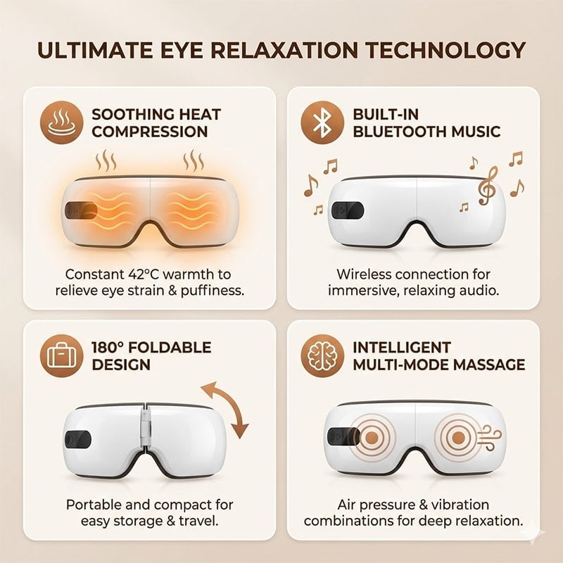 Heated Eye Massager With Music