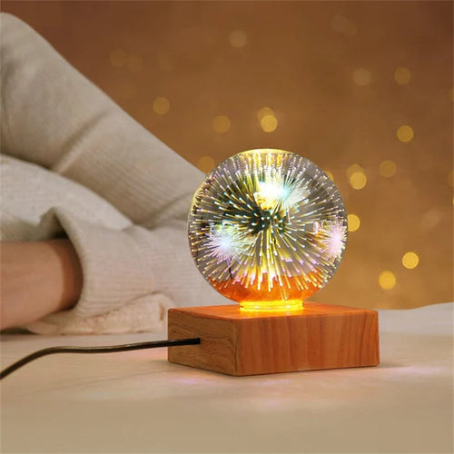 Colorful LED Crystal Ball Night Lamp