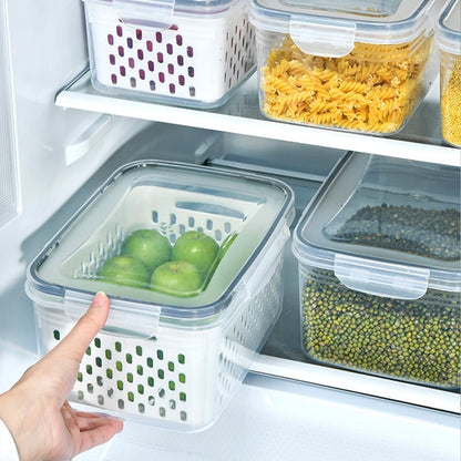 Food Storage Containers for Fridge with Removable Colander