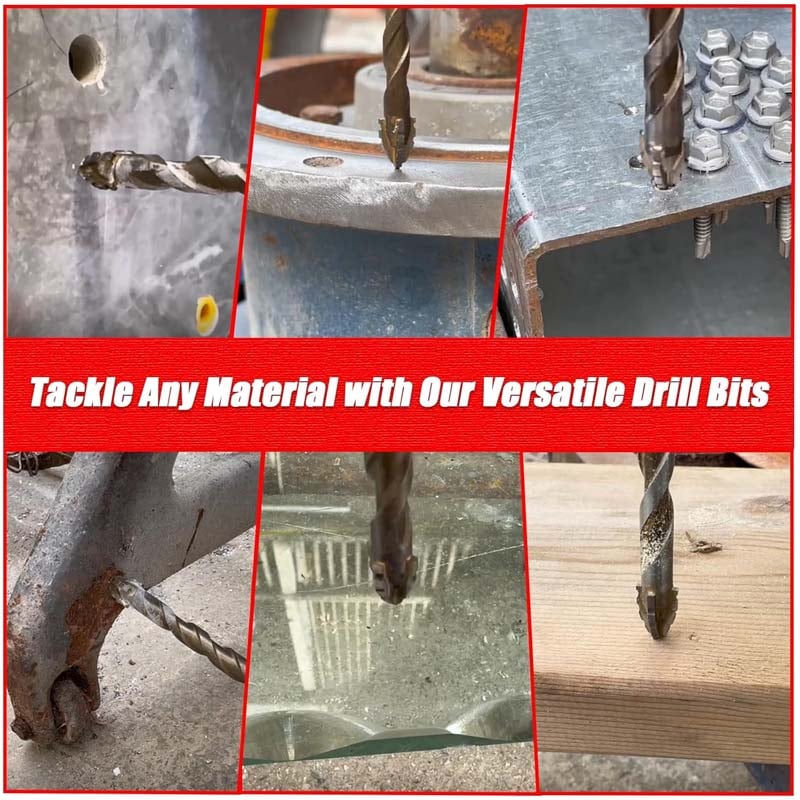 Practical Four Blade Serrated Eccentric Drill