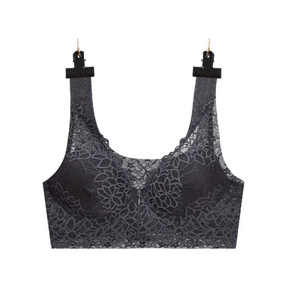 Front Zipper Sexy Lace Bra