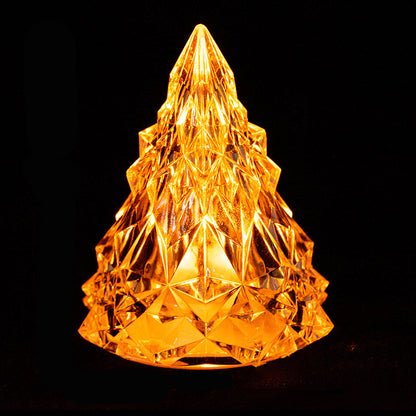 Mini LED Crystal Christmas Tree Night Light