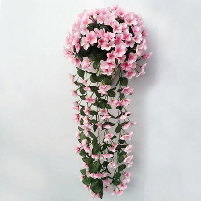 Simulated Violet Hanging Basket