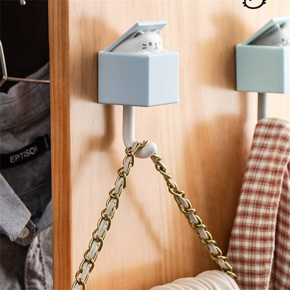 Cute Cat Key Hook Wall Decoration